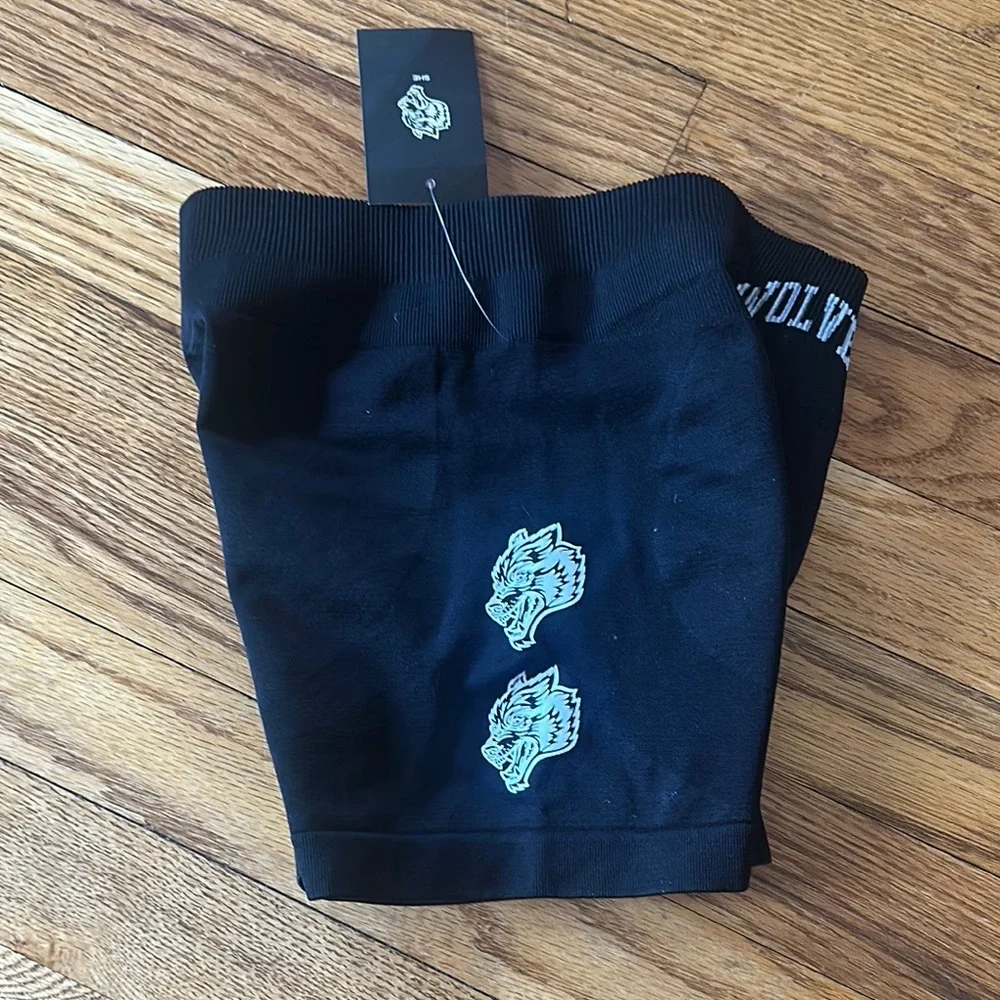 Darc Sport Black Athletic Shorts Snug Fit Design - Picture 4 of 5